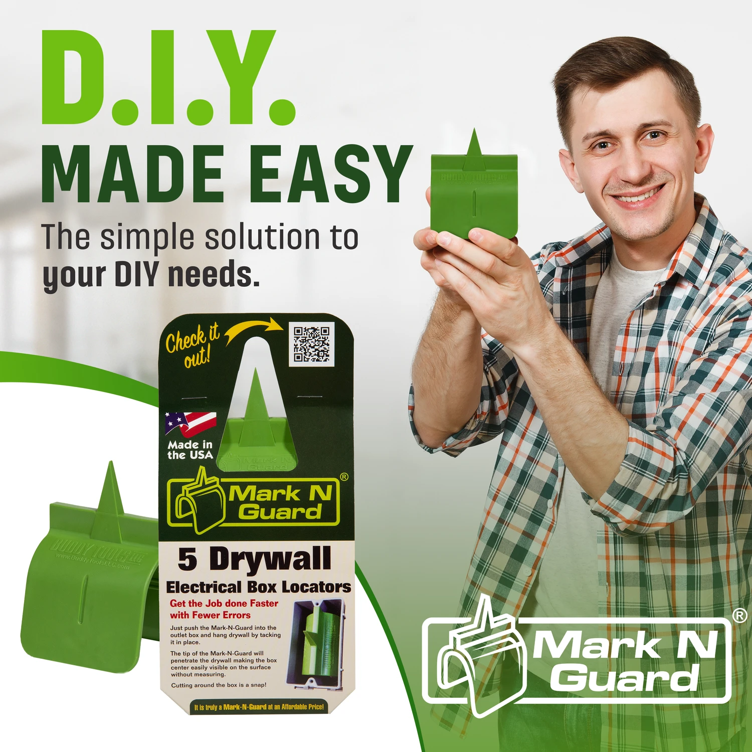 Professional Drywall Electrical Box Locator Tool Buddy Tools Mark N Guard 